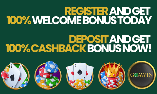 GOAWIN - WELCOME BONUS AND CASHBACK BONUS