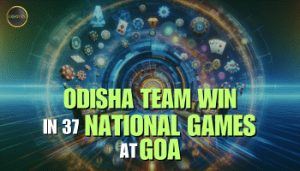 how many gold medals did odisha team win in 37th national games at goa